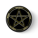 Earth, Air & Fire Pentagram Button