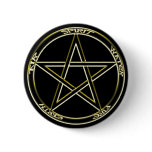 Earth, Air & Fire Pentagram Button