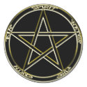 Earth, Air & Fire Pentagram Sticker