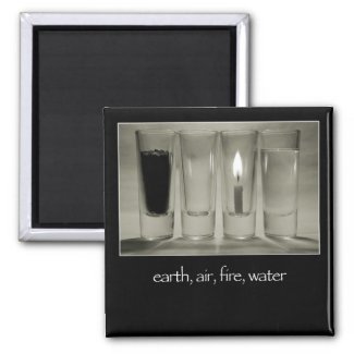 earth, air, fire, water magnet