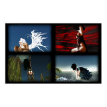 Earth Air Fire Water posters by beverlytazangel Earth Air Fire Water posters