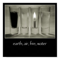 earth, air, fire, water Poster posters
