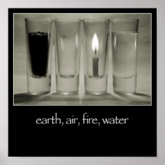earth, air, fire, water Poster