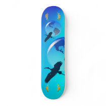 Earth and Heron Skateboard