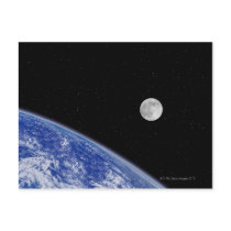 Earth and Moon 2 Post Cards