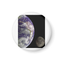 Earth and Moon by Galileo Magnet