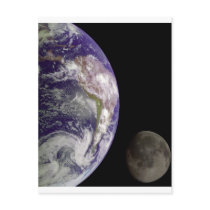 Earth and Moon by Galileo postcards by walgenn Earth and Moon by Galileo postcards