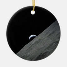Earth and Moon Christmas Tree Ornaments
