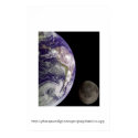 Earth and Moon posters