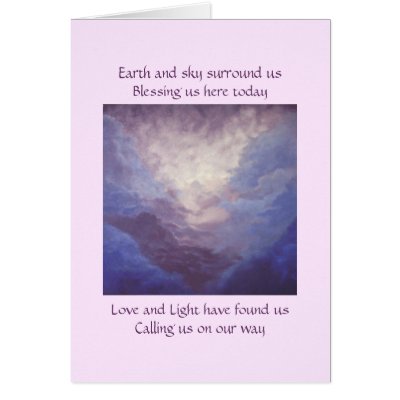 Earth and Sky, Mountain and Clouds Card by OracleHeads