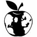 Earth Apple Black Vegan t-shirts by alittleblack Earth Apple Black Vegan t-shirts