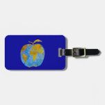 Earth Apple Luggage Tag