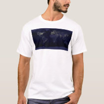 Earth at night t-shirts by lfitzhugh Earth at night t-shirts