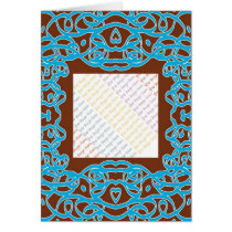 Earth Bandanna card template