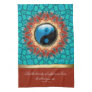 Earth Blue YinYang New Age Art Quote Tea Towel