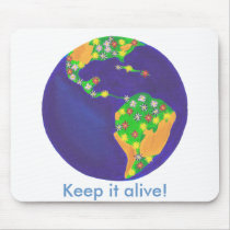 Earth bouquet - Keep it alive Earth Day mousepads
