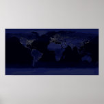 Earth By Night Print