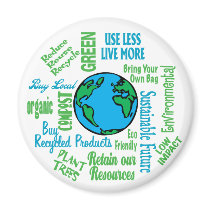 Earth Collage Magnet