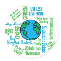 Earth Collage stickers