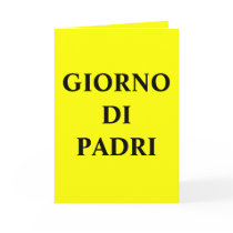 Earth Collections Happy Fathers Day (ITALIAN) Card