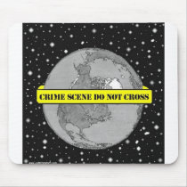 EARTH CRIME SCENE mousepads