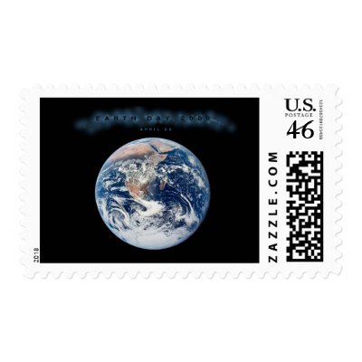Earth Day 2009 POSTER Postage by quatrosales