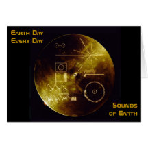 Earth Day 2012 - Sounds of Earth gold record Card