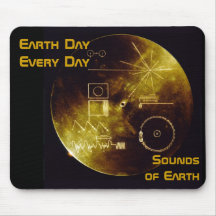 Earth Day 2012 - Sounds of Earth gold record Mousepads