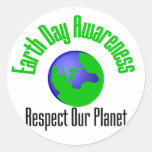 Earth Day Advocacy Round Sticker