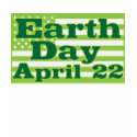 Earth Day April 22 Green USA Flags t-shirts