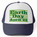 Earth Day April 22 hats