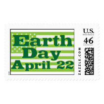 Earth Day April 22 Postage Stamp