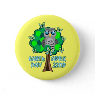 Earth Day April 22nd button