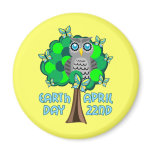 Earth Day April 22nd Fridge Magnets