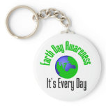 Earth Day Awareness Every Day keychains