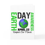 Earth Day Awareness Green cards