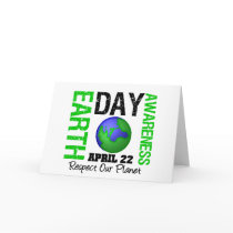 Earth Day Awareness Green Card