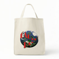 Earth day awareness, organic grocery tote bags by zazzlegogreen Earth day awareness, organic grocery tote bags