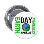Earth Day Awareness Pins