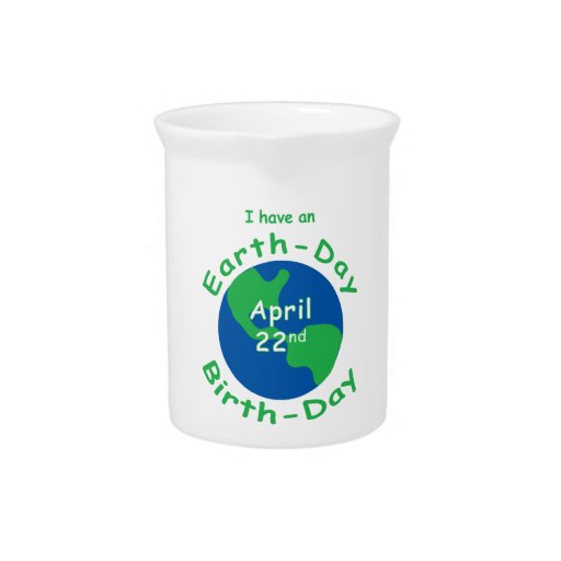 Earth Day Birthday Drink Pitcher
