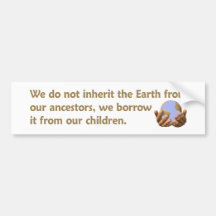 Earth Day bumper sticker