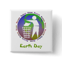 Earth Day Button
