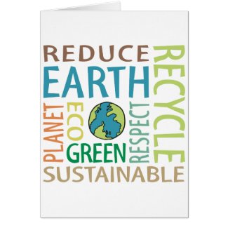 Earth Day greeting card