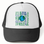Earth Day Collage Mesh Hats