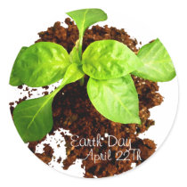 Earth Day - Customized Round Sticker