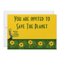 Earth Day Dancer invitations by orsobear Earth Day Dancer invitations
