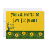 Earth Day Dancer Personalized Invite