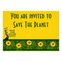 Earth Day Dancer Personalized Invite