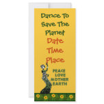 Earth Day Dancer Rack Card Template
