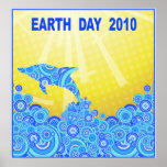 Earth Day Dolphin Poster Print